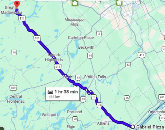 CALABOGIE Route Map